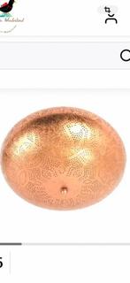 Filigrain plaffonière koperkleur groot, Ophalen of Verzenden, Nieuw