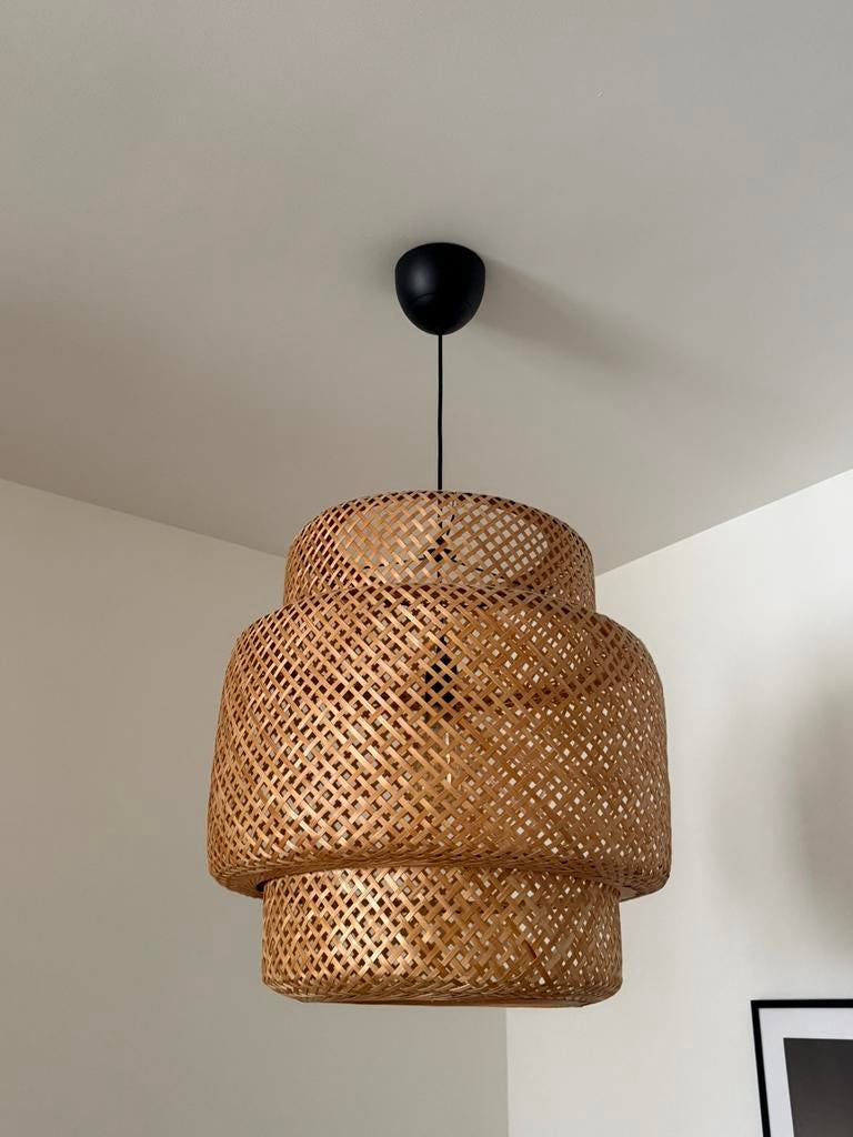Rieten IKEA lamp, Ophalen, Zo goed als nieuw, Rotan, Minder dan 50 cm