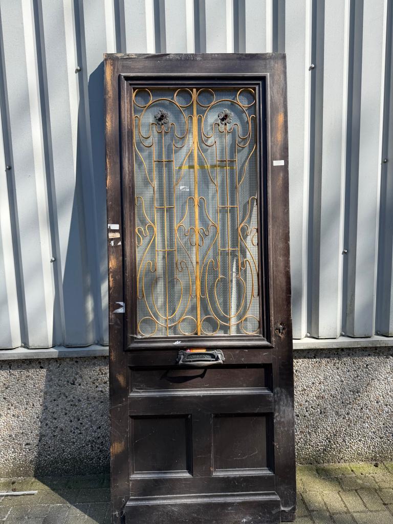 Prachtige antieke grenen voordeur uit 1900, Doe-het-zelf en Verbouw, Deuren en Horren, La belle porte, Jurgen.hoogenboezem@gmail.com