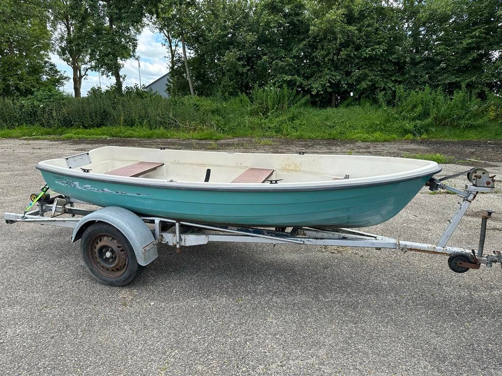 Terhi 385 Vis- en Toerboot Inclusief Trailer, Ophalen, Gebruikt