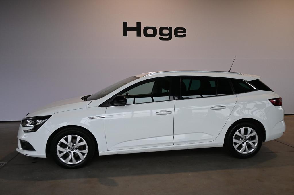 Renault Mégane Estate 1.3 TCe Limited Clima Navigatie Trekh, Stof, 4 cilinders, Met garantie (alle), Wit
