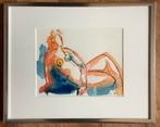 Liggend naakt, vrouw,, model schilderij, tekening, Frowijn, Ophalen of Verzenden