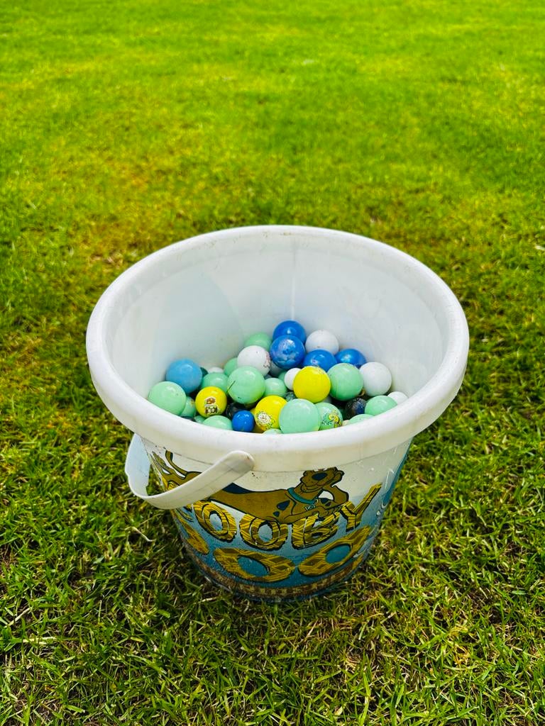 Emmer met knikkers - Scooby Doo, Kinderen en Baby's, Speelgoed | Overig, Gebruikt, Jongen of Meisje, Ophalen