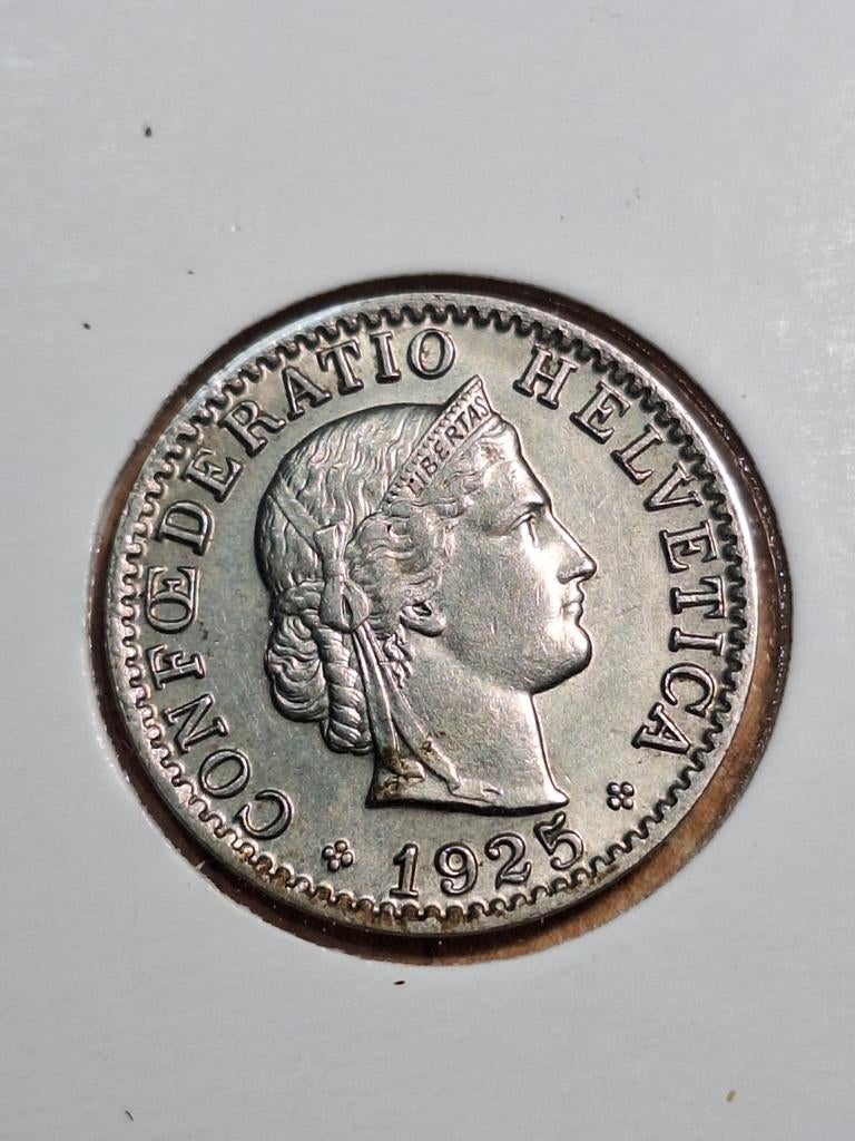 ZWITSERLAND 2O rappen 1925 (#34), Postzegels en Munten, Munten | Europa | Niet-Euromunten, Ophalen of Verzenden, Overige landen
