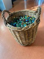 Glazen en porseleinen knikkers vintage, Ophalen, Gebruikt