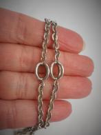 Zilveren lange vintage sierketting nr.577, Sieraden, Tassen en Uiterlijk, Kettingen, Verzenden, Zo goed als nieuw, Zilver, Zilver
