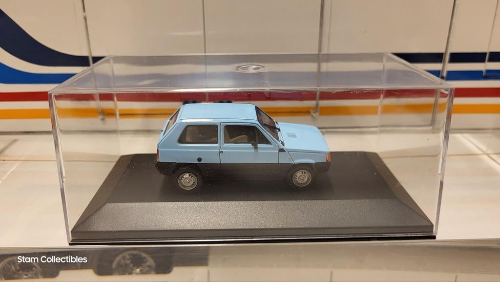 Norev Fiat Panda 30 Azzurro - 1980, Hobby en Vrije tijd, Modelauto's | 1:43, Gebruikt, Auto, Norev, Ophalen of Verzenden