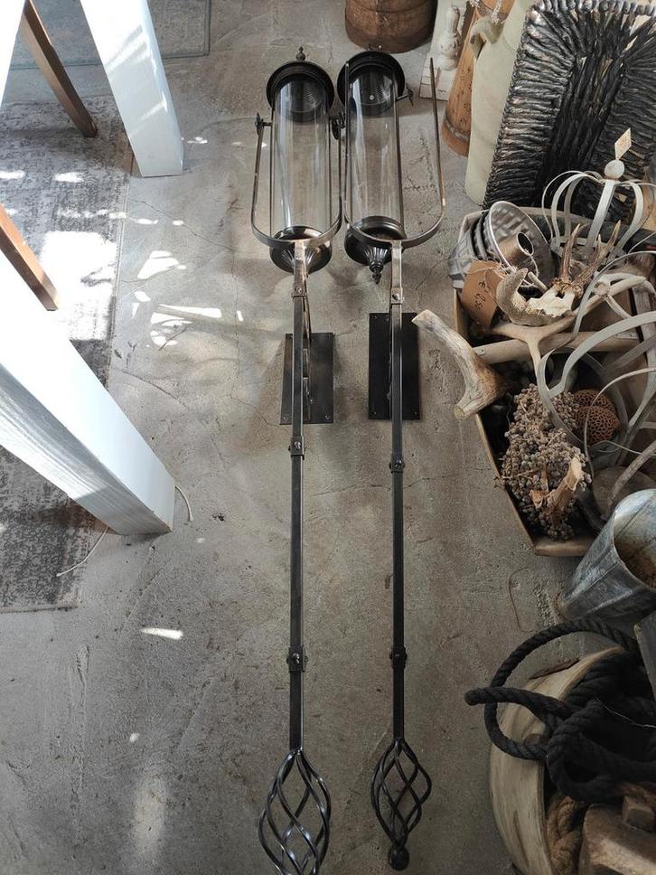 Twee zeer grote  muurkandelaars, Antiek en Kunst, Antiek | Kandelaars, Ophalen