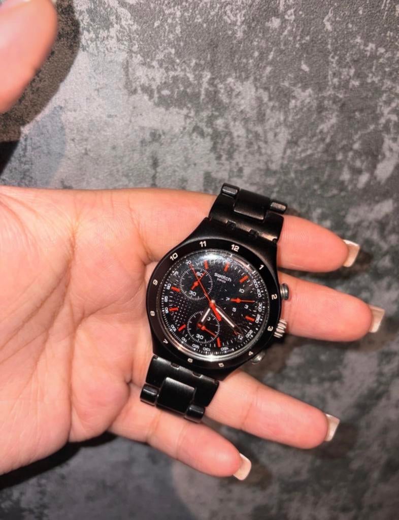Swatch Swiss (horloge), Sieraden, Tassen en Uiterlijk, Horloges | Heren, Staal, Gebruikt, Staal, Verzenden