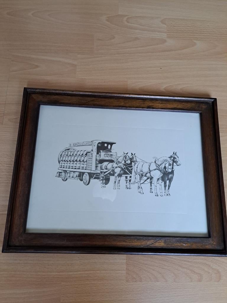 Pentekening paarden en wagen, Ophalen