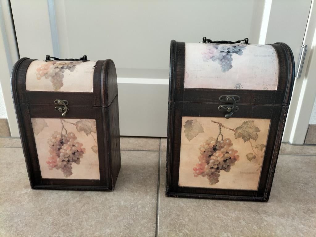 Decoratie wijndozen, Ophalen, Gebruikt