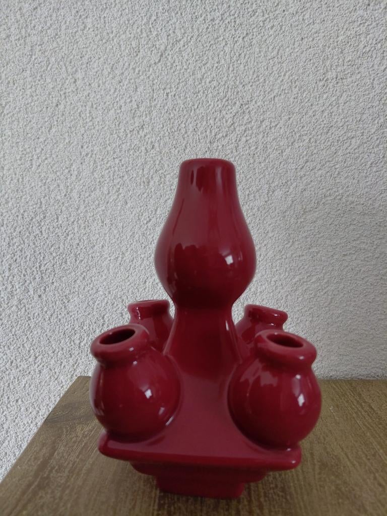 Tulpenvaas van Heinen delfts blauw NIEUW, Ophalen, Blauw, Aardewerk of Porselein, Nieuw