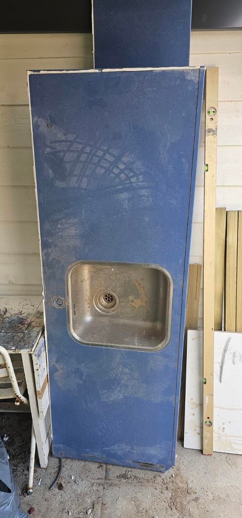 Blauw Corian Keukenblad - 2 Stuks, Ophalen of Verzenden