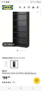 Billy cast zwart ikea, Ophalen of Verzenden, Zo goed als nieuw
