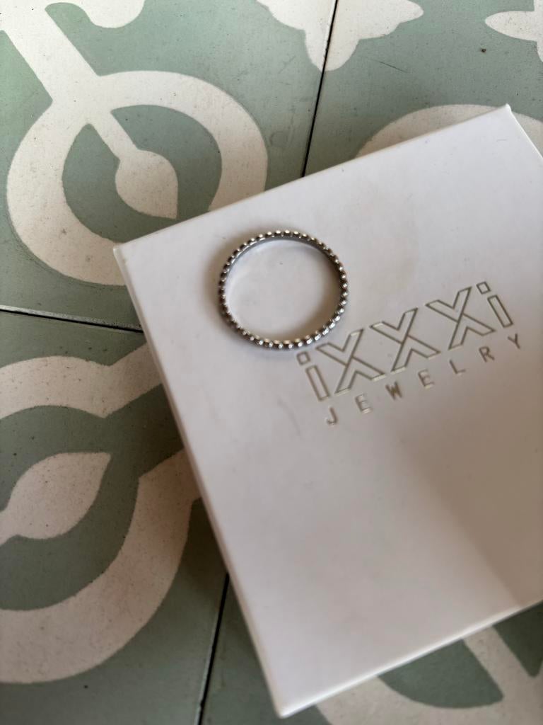 IXXXI ring met verwisselbare topjes, Sieraden, Tassen en Uiterlijk, Ringen, Ophalen, 18 tot 19, IJzer of Staal, Zo goed als nieuw