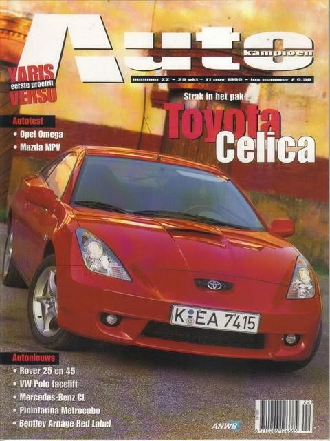 Autokampioen 22 1999 : Mercedes Benz CL - Toyota Celica 1.8, Ophalen of Verzenden, Gelezen, Algemeen