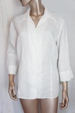 MARCO PECCI blouse maat 44 100% LINEN, Kleding | Dames, Blouses en Tunieken, Verzenden, Zo goed als nieuw, Maat 42/44 (L), Wit