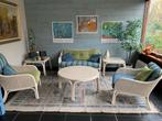 Manou bankstel met fauteuils en tafels - perfect voor verand, Ophalen, Zo goed als nieuw, Riet of Rotan