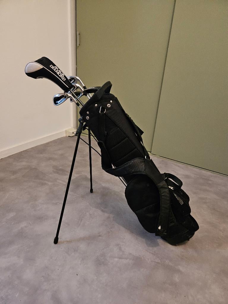 Verlengde stalen halve golfset plus trolly, Sport en Fitness, Golf, Ophalen, Gebruikt, Set, Overige merken