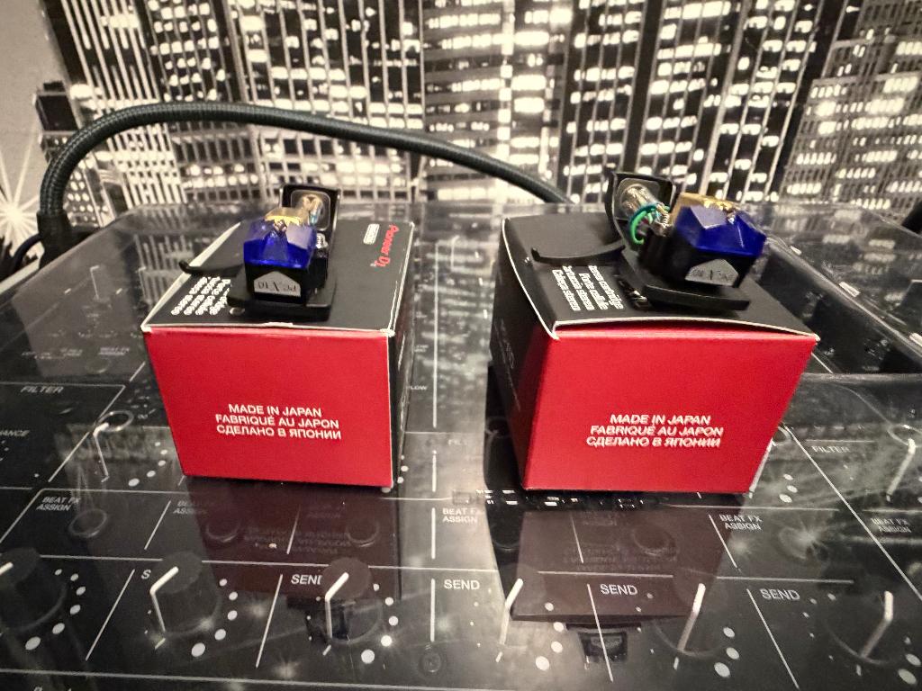 Set pioneer dj naalden gemonteerd op high end headshells, Audio, Tv en Foto, Platenspelers, Ophalen, Zo goed als nieuw, Platenspeler-onderdeel