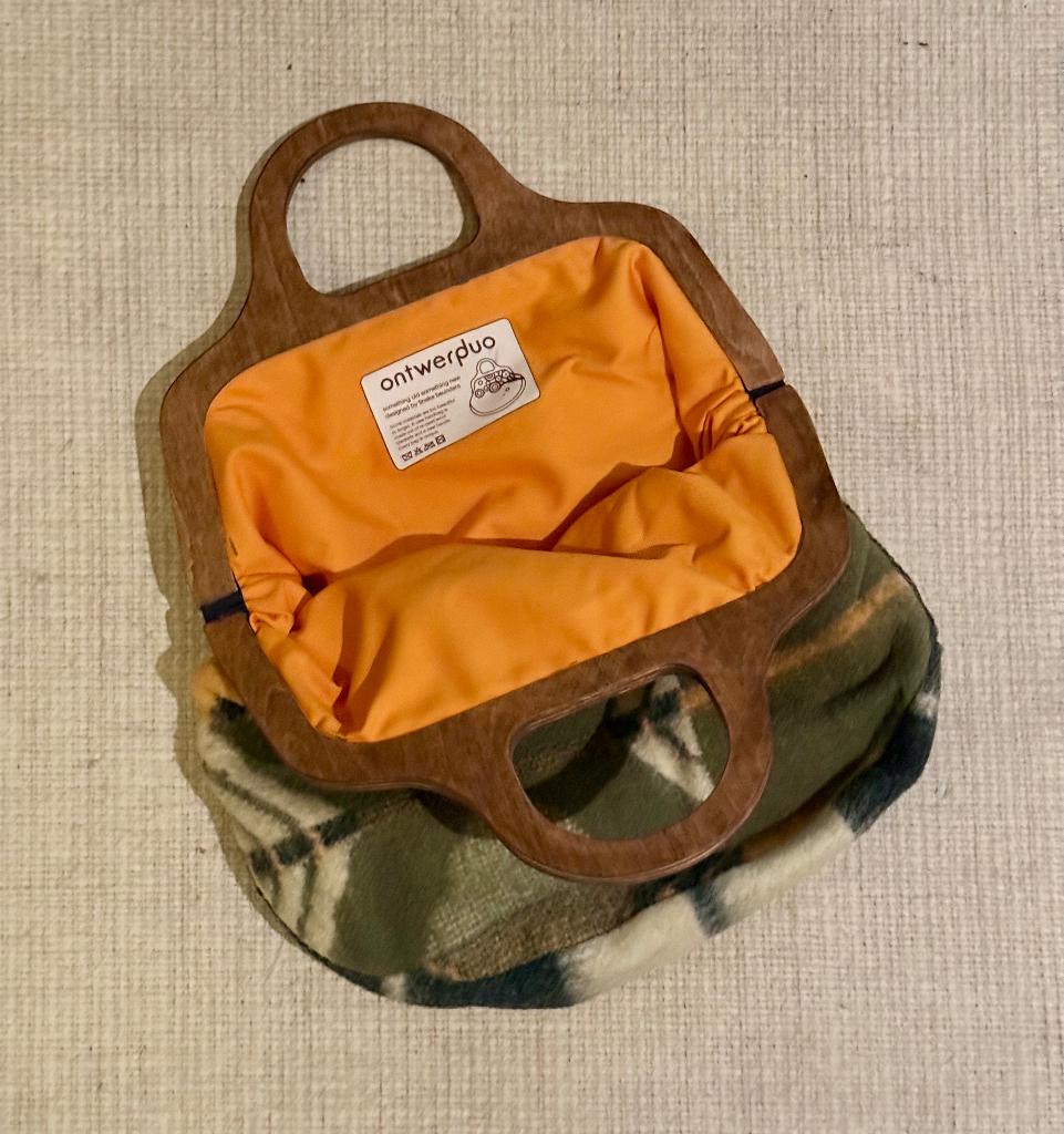 Dutch Design wool felt handbag - upcycled – Ontwerpduo, Ophalen of Verzenden, Zo goed als nieuw, Overige kleuren, Handtas