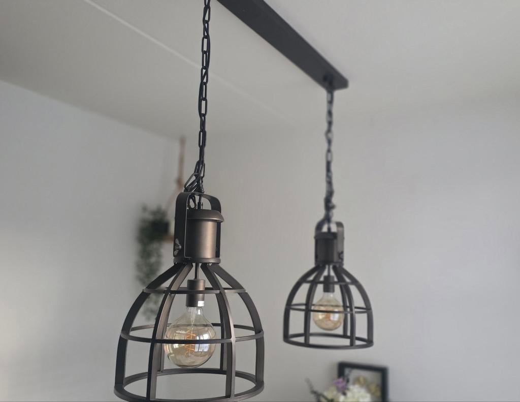 Mooie industriële eetkamer hanglamp,, Ophalen, Zo goed als nieuw, Minder dan 50 cm