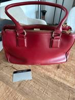 Claudio Ferrici Handtas - Bordeauxrood Leer, Ophalen of Verzenden, Zo goed als nieuw, Rood, Handtas