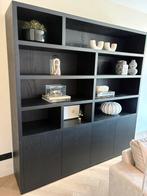 Goossens buffetkast/vakkenkast Barcelona eiken - Nieuwstaat, Ophalen, 200 cm of meer, Eikenhout, Zo goed als nieuw