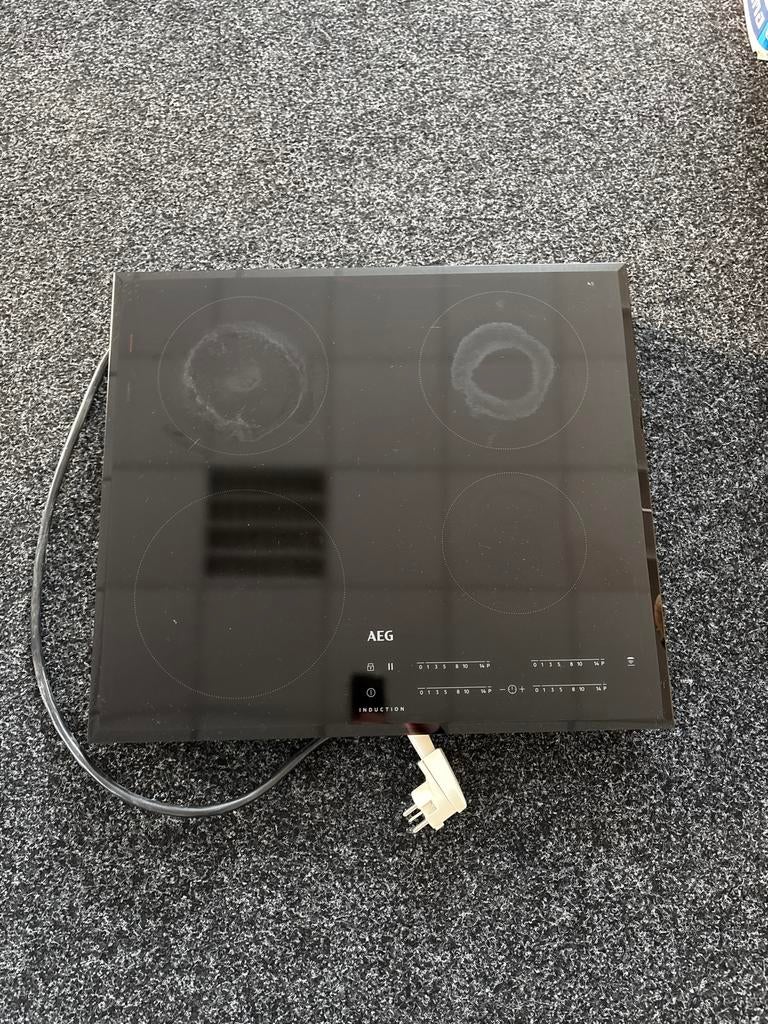 AEG Inductie kookplaat IKB64401FB - 4 zones, Gebruikt, Inbouw, Inductie, 4 kookzones