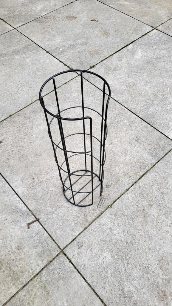 Metalen WC rolhouder - Zwart, Huis en Inrichting, Woonaccessoires | Overige, Ophalen, Gebruikt