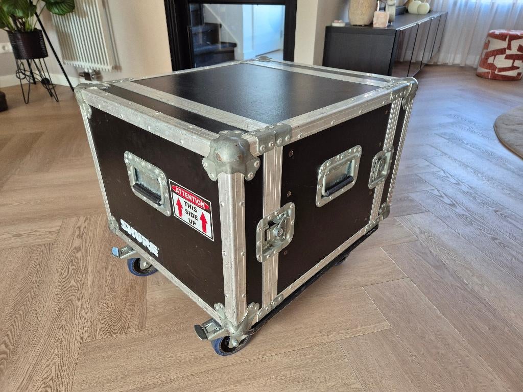 19'' double door rack 8HE 43cm diep INCL LADE, Ophalen, Gebruikt, Overige instrumenten, Flightcase