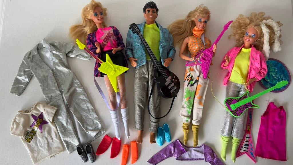 Barbie & Rockers verzameling Mattel, Verzamelen, Poppen, Ophalen of Verzenden, Zo goed als nieuw