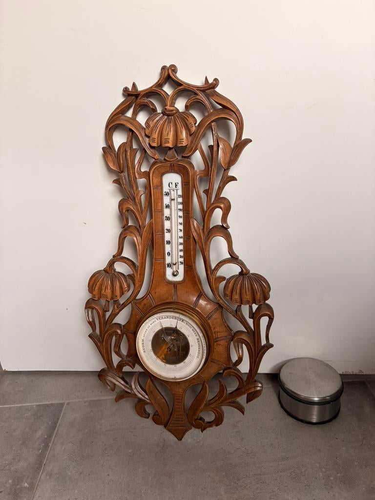 Antieke Barometer, Ophalen of Verzenden, Gebruikt, Barometer