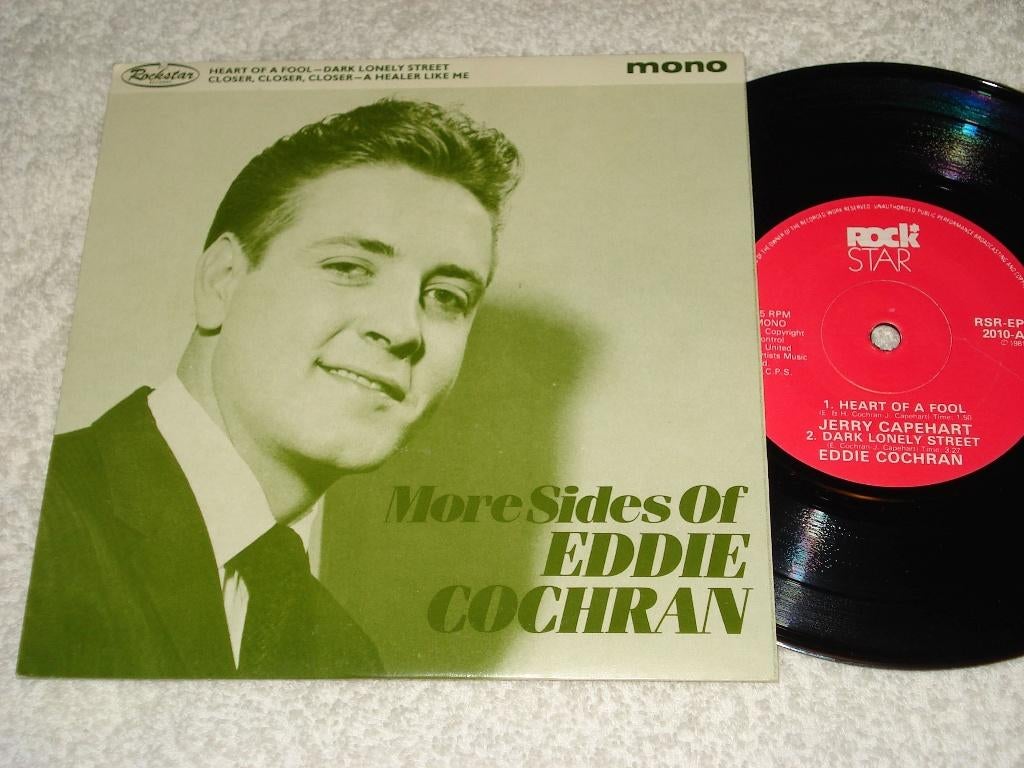 Eddie Cochran  EP   More Sides of Eddie Cochran, Cd's en Dvd's, Vinyl Singles, Ophalen of Verzenden, Zo goed als nieuw, EP