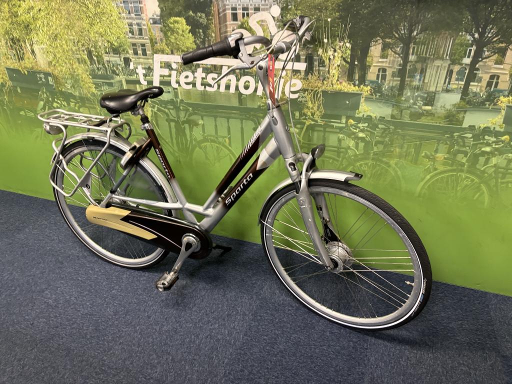 Fietshokje Raaks: Sparta Cafe&silver damesfiets 53cm, Fietsen en Brommers, Fietsen | Dames | Damesfietsen, Niet ingevuld, Sparta
