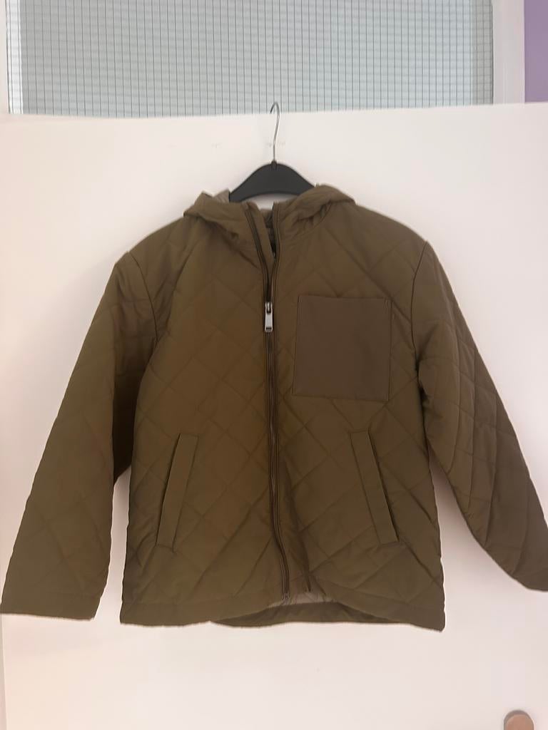 Tussen jas maat 140 groen Zara, Ophalen, Zo goed als nieuw