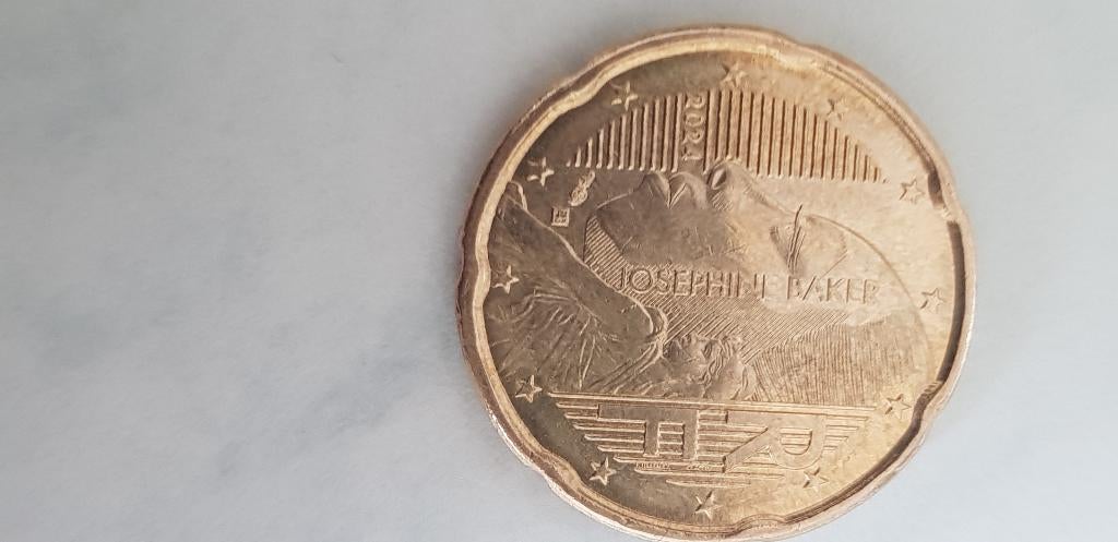 20 eurocent Frankrojk 2024, Ophalen of Verzenden, Frankrijk, 20 cent, Losse munt