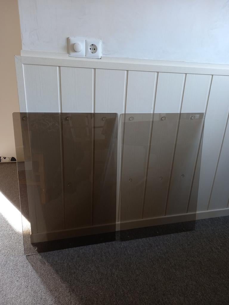 2 x glasplaat gehard veiligheidsglas, Ophalen, Minder dan 80 cm, Glasplaat, Veiligheidsglas