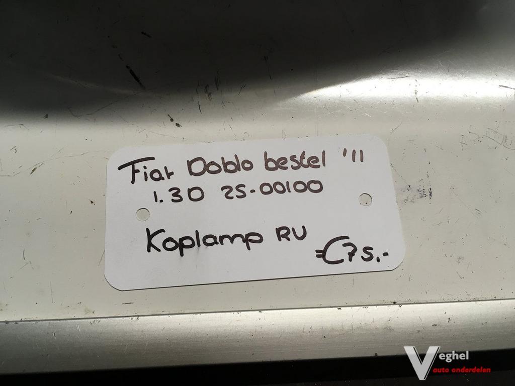 Fiat Doblo Bestel 1.3 Diesel 2011  2500100 Koplamp Rechtsvoo, Auto-onderdelen, Gebruikt, -, -, Ophalen of Verzenden