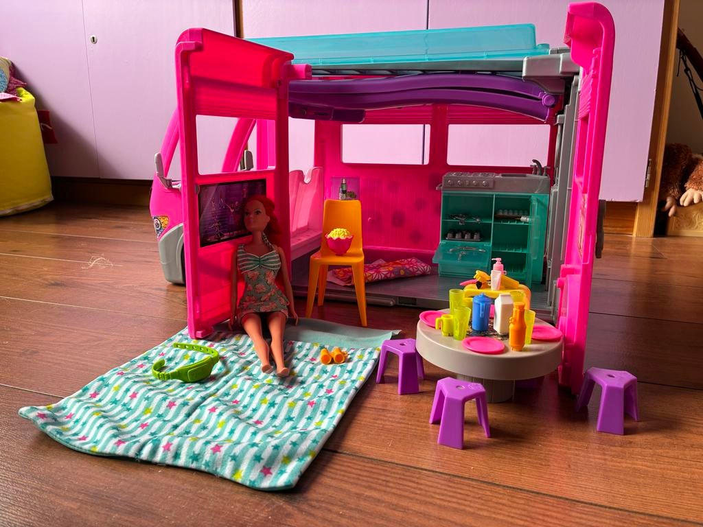 Barbie Dreamcamper, Ophalen, Gebruikt