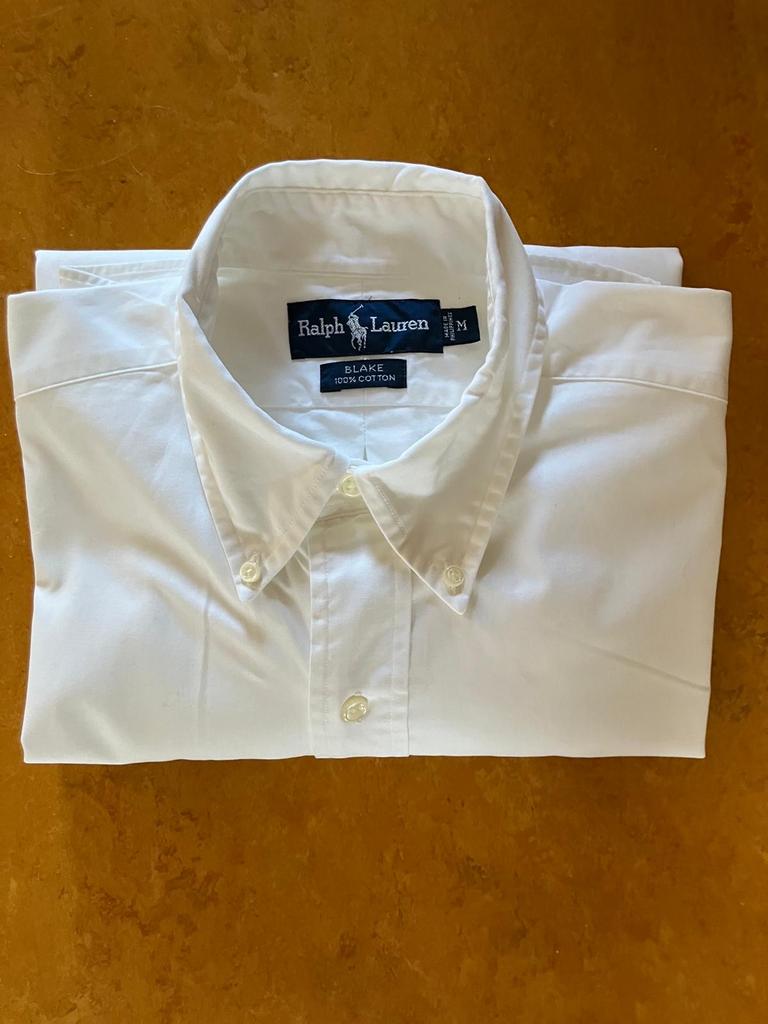 Ralph Lauren Blake overhemd wit maat M, Kleding | Heren, Overhemden, Ophalen of Verzenden, Zo goed als nieuw, Wit, Halswijdte 39/40 (M)
