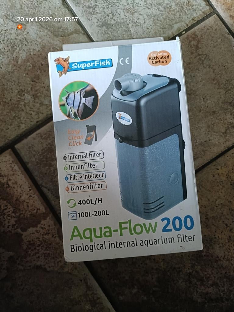 Super fish aqua flow 200 aquarium pomp, Dieren en Toebehoren, Vissen | Aquaria en Toebehoren, Ophalen