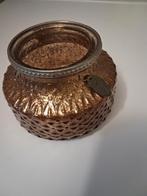 Riverdale theelichthouder/vaas goudkleurig, Huis en Inrichting, Ophalen, Gebruikt, Overige kleuren, Glas