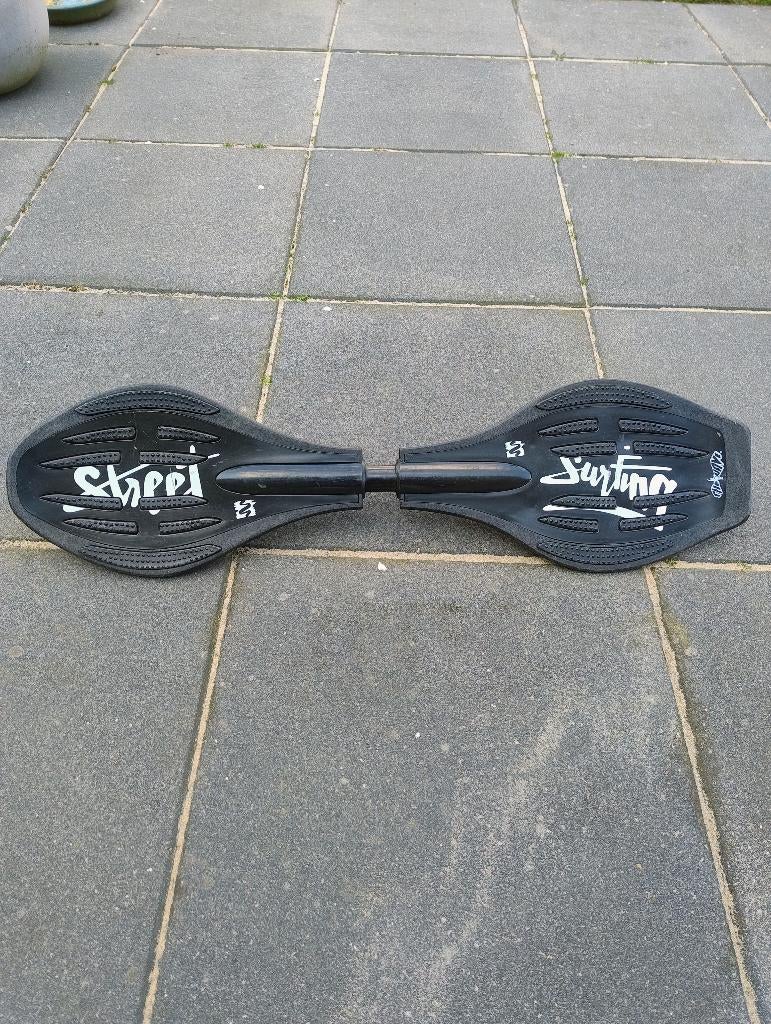 Street Surfing Waveboard - zwart, Sport en Fitness, Skateboarden, Ophalen, Zo goed als nieuw, Waveboard