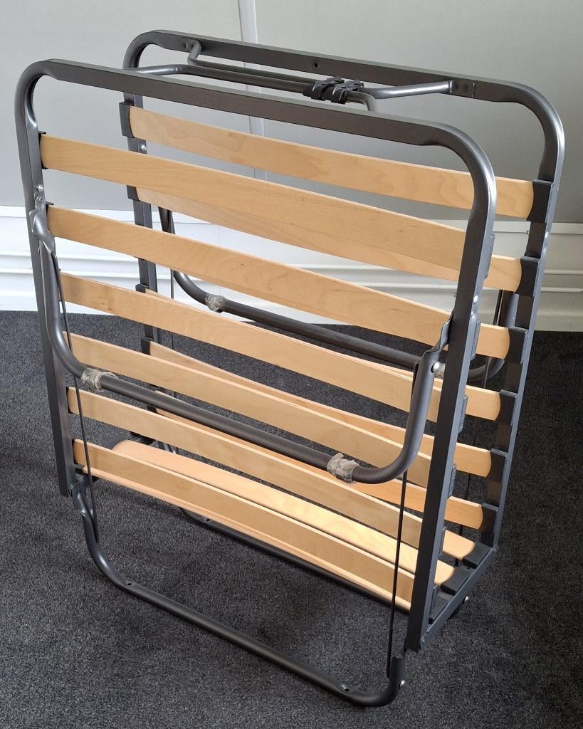 Opklapbed, Huis en Inrichting, Slaapkamer | Bedden, Ophalen, Eenpersoons, Zwart, 80 cm