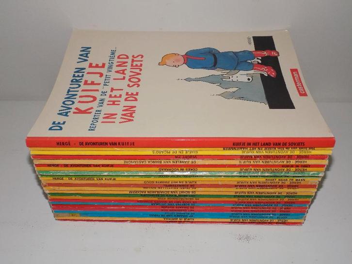Kuifje || serie 1 t/m 22 + 2 extra, Boeken, Stripboeken, Gelezen, Complete serie of reeks, Ophalen of Verzenden