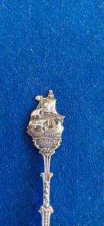 Zilveren theelepeltje 'Groene Draeck' met schip, Ophalen of Verzenden