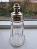 Antieke suikerstrooier met verzilverde dop, Ophalen of Verzenden