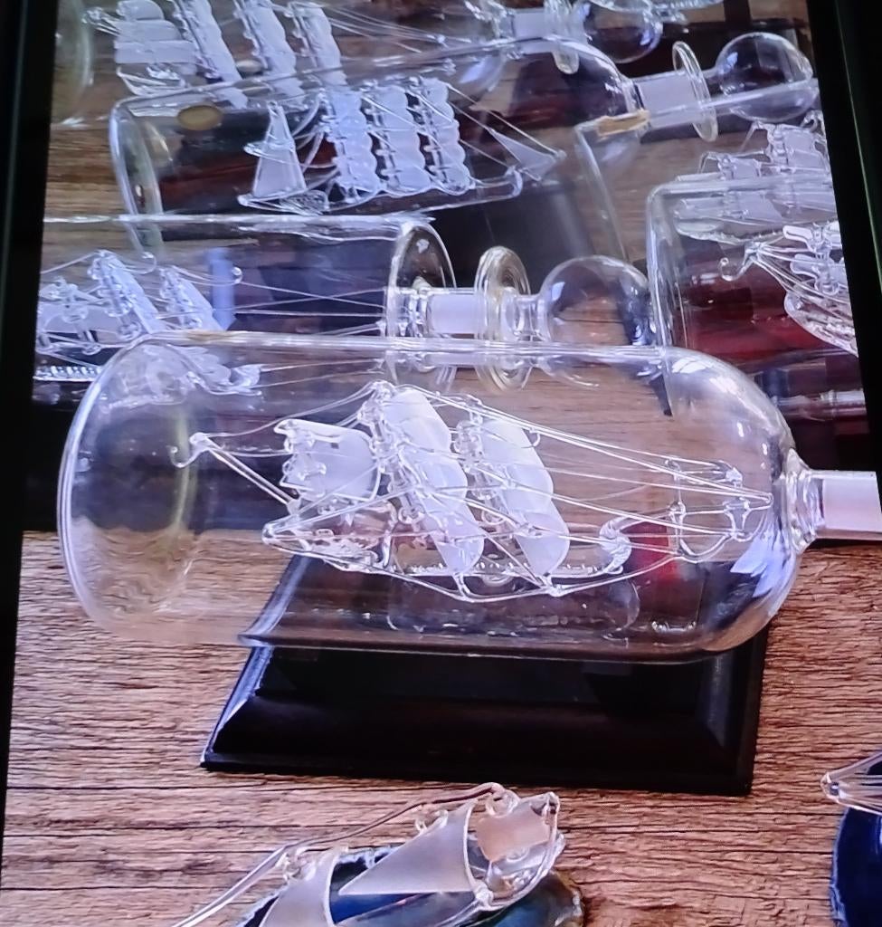 kristallen bootjes in fles, Ophalen, Zo goed als nieuw