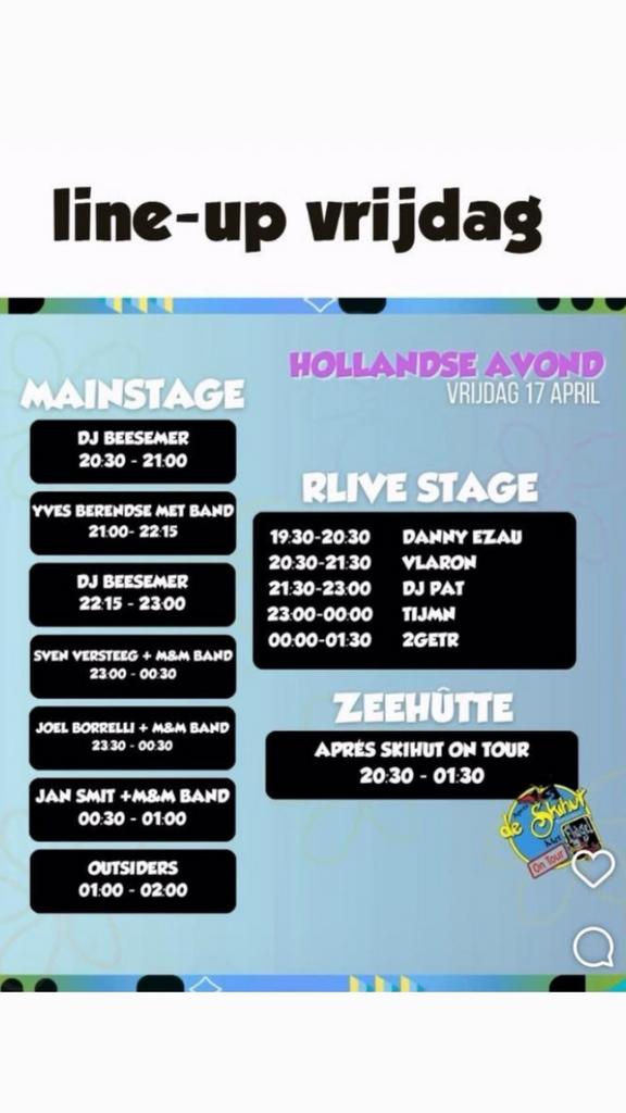 Rockanje live vrijdag 17 april - 1 ticket, Eén persoon